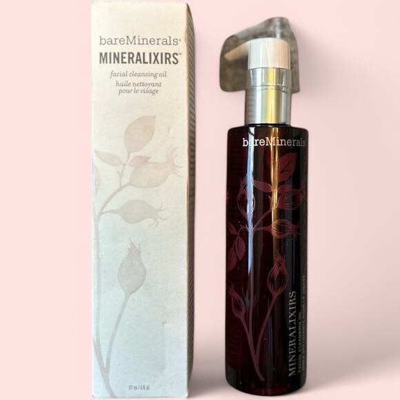 NEW RED bareMinerals Mineralixirs Facial Cleansing Oil 177 ml / 6.0 fl oz